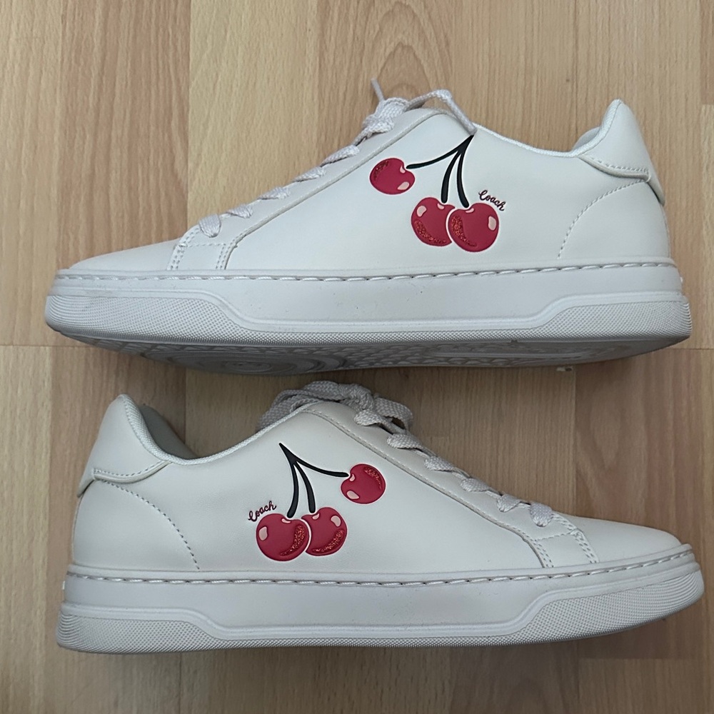 Coach High Line Sneaker with Cherry Print